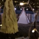 Tipi of To'Buru Cine Arte Bar at Night